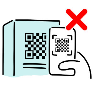 面倒な二次元コードの読み取り不要